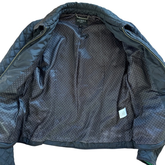 Hobbs London Navy Blue Zip Jacket - Picture 2 of 7